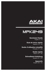 Akai Professional MPK249 Guide D'utilisation Simplifié