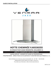 Venmar Jazz VJ603302SS Guide D'installation