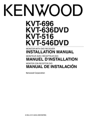 Kenwood KVT-636 DVD Manuel D'installation
