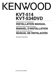 Kenwood KVT-534DVD Manuel D'installation