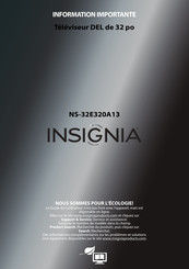 Insignia NS-32E320A13 Guide De L'utilisateur