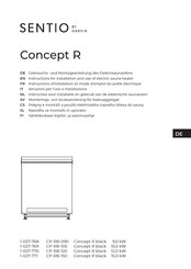 Harvia SENTIO Concept R Instructions D'installation Et Mode D'emploi