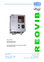 REO REOVIB MTS 440 Mode D'emploi