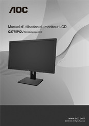 AOC Q2775PQU Manuel D'utilisation