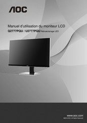 AOC U2777PQU Manuel D'utilisation