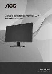 AOC E2775SJ Manuel D'utilisation