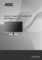 AOC Q2577PWQ Manuel D'utilisation