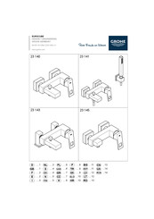 Grohe EUROCUBE 23 145 Mode D'emploi