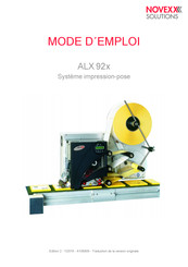 Novexx Solutions ALX 926 Mode D'emploi