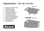 RAVAK Asymmetric 160 R Instructions De Montage