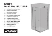 RAVAK BSDPS 110 L Instructions De Montage