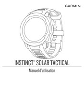 Garmin INSTINCT SOLAR TACTICAL Manuel D'utilisation