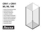 RAVAK CRV1 80 + CPS 80 Instructions De Montage