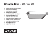 RAVAK Chrome Slim 150 Instructions De Montage