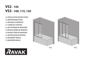 RAVAK VS3-100 Instructions De Montage