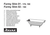 RAVAK Formy Slim 01-170 Instructions De Montage