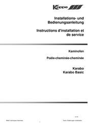 Koppe Karabo Basic Instructions D'installation Et De Service