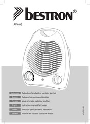 Bestron AFH03 Mode D'emploi