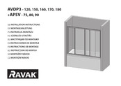 RAVAK AVDP3-120 Instructions De Montage