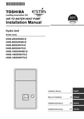 Toshiba ESTIA HWS-455XWHM3-E Manuel D'installation