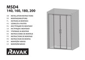 RAVAK Matrix MSD4 180 Instructions De Montage
