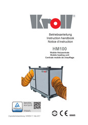 Kroll HM100 Notice D'instruction