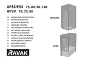 RAVAK APS 80 Instructions De Montage