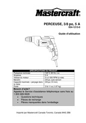 MasterCraft 054-1213-0 Guide D'utilisation