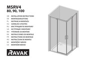 RAVAK MSRV4 90 Instructions De Montage