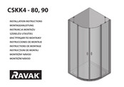 RAVAK CSKK4-80 Instructions De Montage