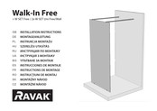 RAVAK Walk-In Free + 2x W SET Uni Free/Wall Instructions De Montage