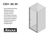RAVAK CSD1- 80 Instructions De Montage
