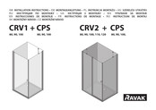 RAVAK CRV2 120 + CPS 100 Instructions De Montage