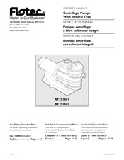Flotec AT251001 Notice D'utilisation