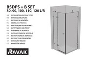 RAVAK BSDPS+B SET 110 Instructions De Montage