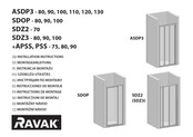 RAVAK SDOP-90 Instructions De Montage