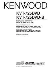 Kenwood KVT-725DVD Mode D'emploi