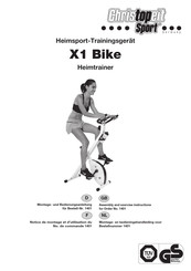 Christopeit Sport X1 Bike Notice De Montage Et D'utilisation