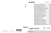 Sony Cyber-Shot DSC-W620 Mode D'emploi