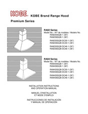 KOBE RA94 Série Manuel D'installation Et Mode D'emploi
