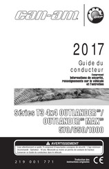 Brp can-am T3 4x4 OUTLANDER 570 Série Guide Du Conducteur