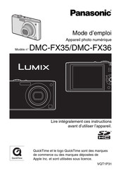 Panasonic DMC-FX35 Mode D'emploi