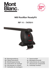 Mont Blanc ReadyFit RF 11 Instructions De Montage