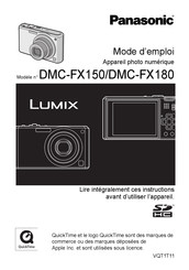 Panasonic Lumix DMC-FX150 Mode D'emploi