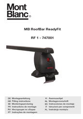 Mont Blanc MB RoofBar ReadyFit RF 1 Instructions De Montage