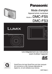 Panasonic Lumix DMC-FS5 Mode D'emploi