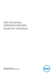 Dell UltraSharp UP2516D Guide De L'utilisateur