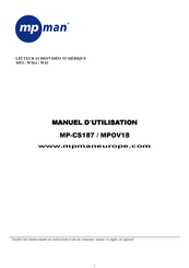 MPMan MPOV18 Manuel D'utilisation