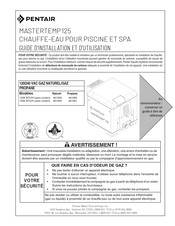 Pentair MASTERTEMP125 Guide D'installation Et D'utilisation