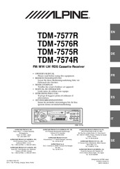 Alpine TDM-7574R Mode D'emploi